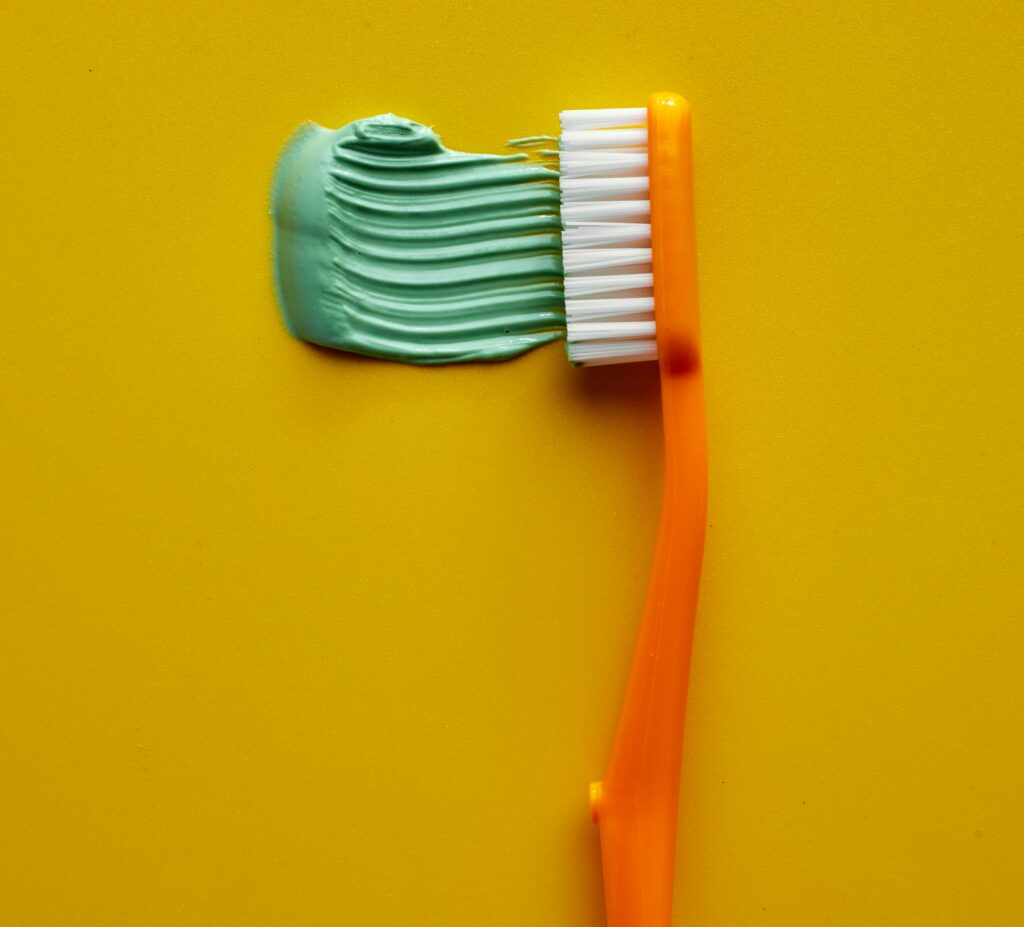 Removing toothpaste from shirt